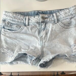 Light Blue Denim Shorts